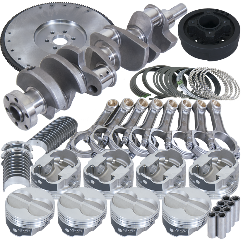 Eagle B16323LS030 fits Ford 302 3.400in Crank 5.400in I-Beam Rods 4.030in Pistons 157 Tooth FW Balanced Assembly