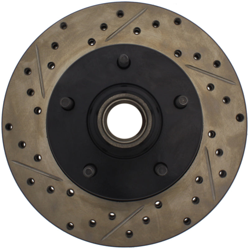 Stoptech 127.62000R Slotted & Drilled Sport Brake Rotor