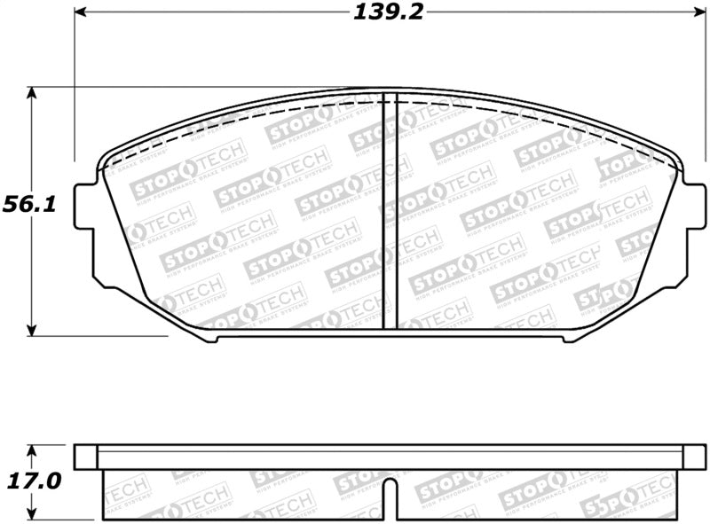 Stoptech 305.0793 Street Select Brake Pads