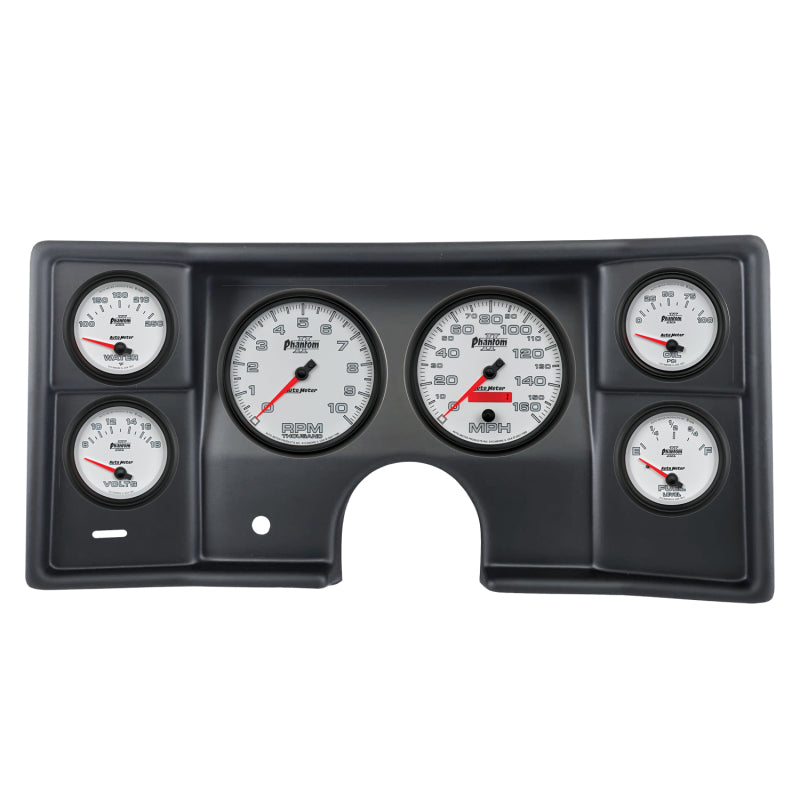 AutoMeter 2935-10 Autometer Phantom II Direct Fit Dash Kit 78-81 Malibu / El Camino / Montecarlo (2 x 5in/4 x 2-5/8in)