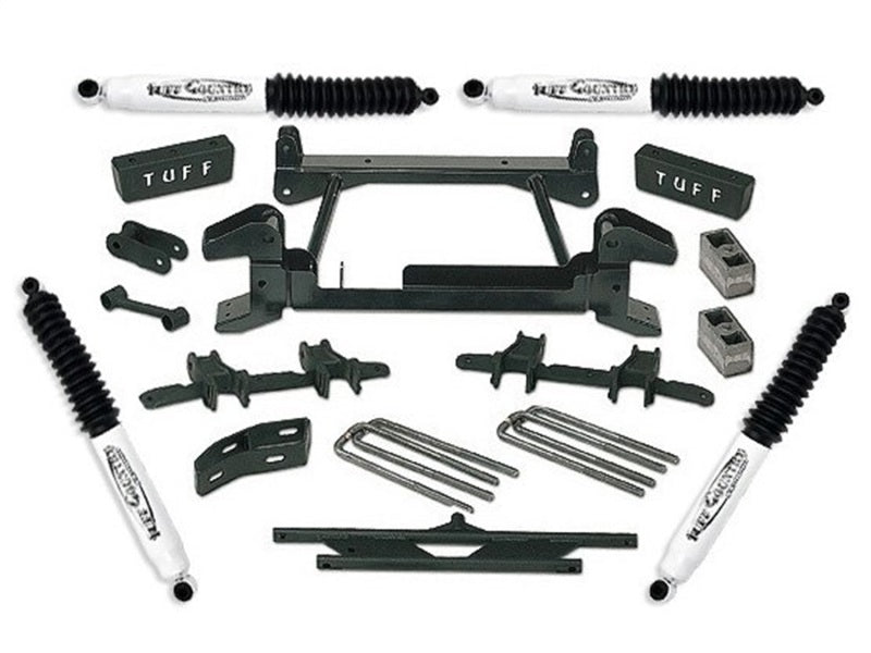 Tuff Country 14853KN 92-98 fits Chevy Suburban 2500 (8Lug) 4X4 4in Lift Kit (w/Cast Lwr Cntrl Arms SX8000)