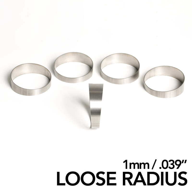 Ticon 109-05401-0003 Industries 2.13in Titanium Pie Cut - 2D Loose Radius 1mm/.039in (5 Pack)
