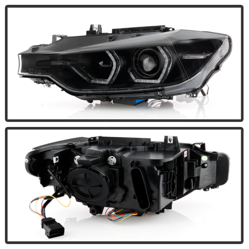 Spyder 5086754 fits BMW 12-14 F30 3 Series 4DR Projector Headlights - Black PRO