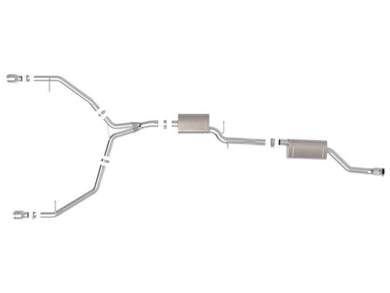 AFE 49-36438-P orce-Xp 13-16 fits Audi Allroad L4 SS Cat-Back Exhaust w/ Polish