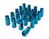Wheel Mate WM14R06U WM14R 14x1.50 Lug Nuts Blue 20 PCS