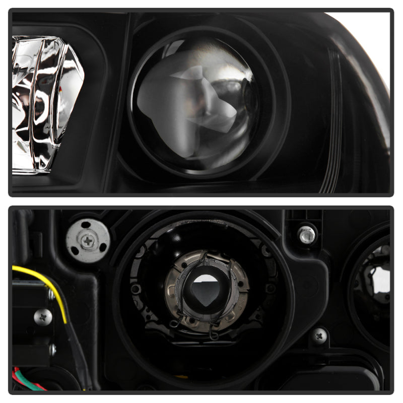 Spyder 09-11 Audi A6 Halogen Model Only Projector Headlights - (PRO-YD-ADA609-SEQ-BK)