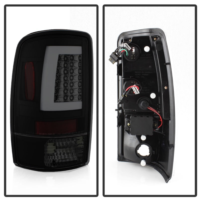 Spyder 5084156 fits GMC 00-06 Yukon/Yukon XL V2 Light Bar LED Tail Lights - Blk