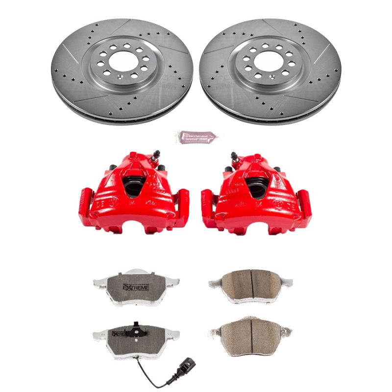 PowerStop fits Audi 99-06 TT Front Z26 Street Warrior Brake Kit w/Calipers