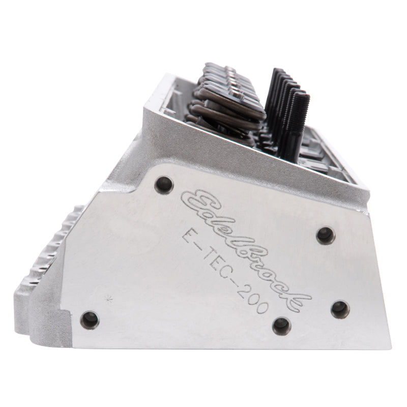 Edelbrock 60985 Cylinder Head SB fits Chevrolet Performer RPM E-Tec 200 for Hydraulic Roller Cam Complete (Ea)