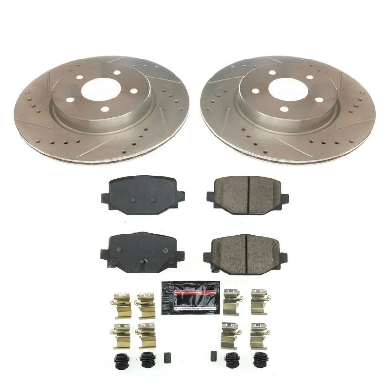 PowerStop K8432 2019 fits Infiniti QX50 Rear Z23 Evolution Sport Brake Kit