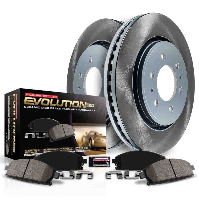 Power Stop SC5474 09-11 fits Hyundai Azera Front and Rear Semi-Coated Rotor Kit