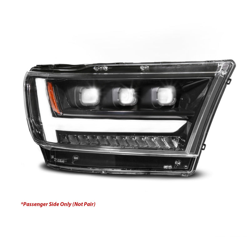 ANZO 111628A-R 19-24 fits RAM 1500 (New Body/OE Halogen) Full LED Proj Headlights DRL/SeqSig Black - Pass. Side