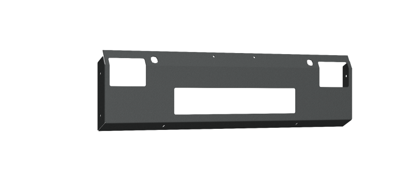 Road Armor 4192V-NWP 19-20 Ram 2500 Vaquero Front Non-Winch Plate - Tex Blk