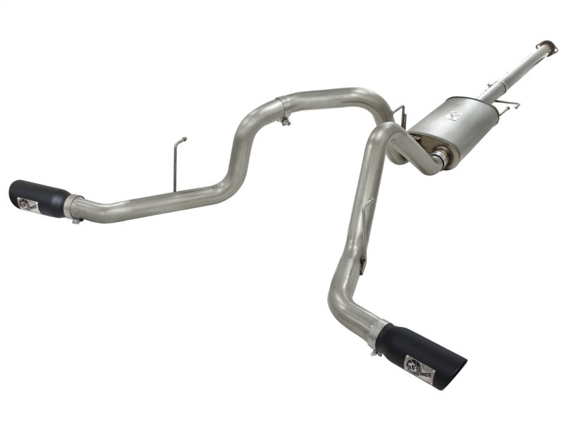 AFE 49-43056-B rce XP Exhaust 3in SS Dual Side Exit CB w/ Black Tips 11-14 fits