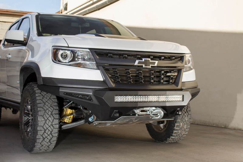 Addictive Desert Designs F371202740103 fits Chevy 17-18 Colorado Stealth Fighter Front Bumper w/ Winch Mount
