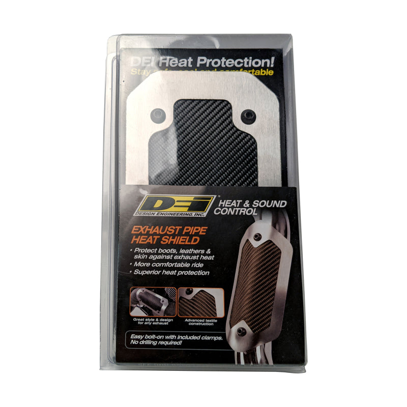DEI 10902 Powersport Flexible Heat Shield -4in x 8in - Brushed/Onyx