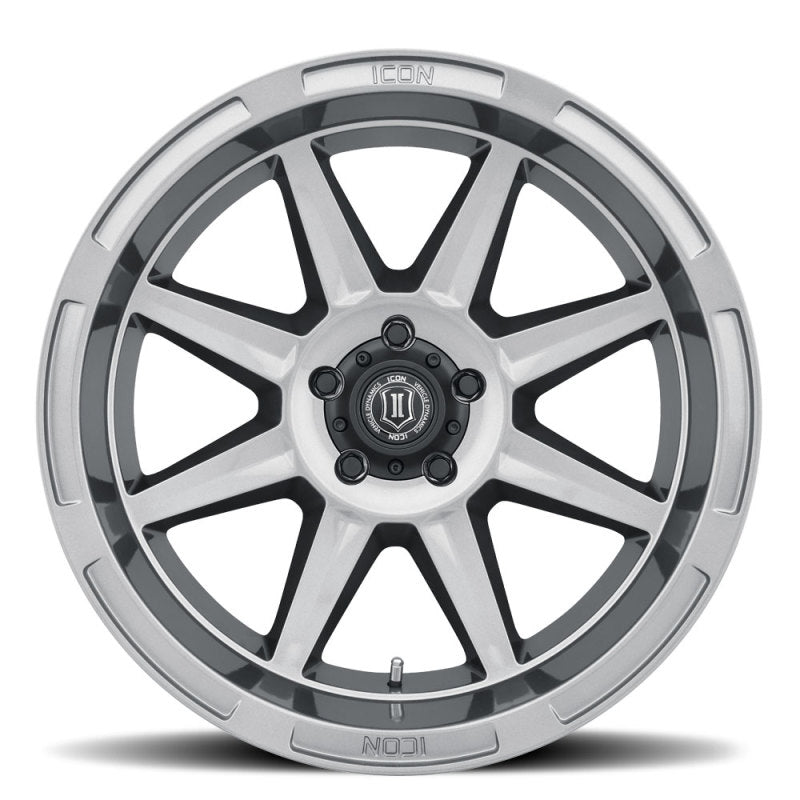 ICON 6020107345GM Bandit 20x10 5x5 -24mm 4.5in BS 71.50mm Bore Gun Metal Wheel