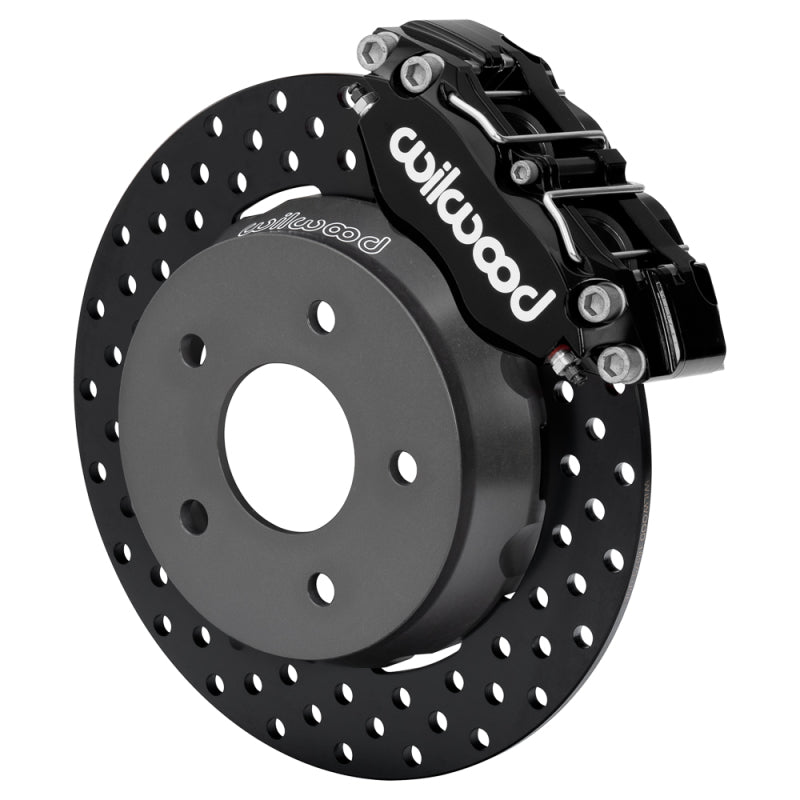 Wilwood 140-18059-D 22-24 Polaris RZR Turbo/ Pro R 5-Lug Front Big Brake Kit - Drilled Rotors Black Powder Coat