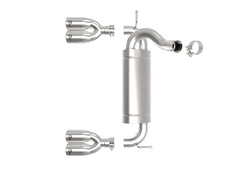 AFE 49-48086-P Series 2.5in 409 SS Axle-Back Exhaust Polished 07-18 fits Jeep W