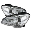 Spyder 5074256 fits Mercedes Benz W204 C-Class Projector Halogen Model- DRL Chr