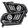 AlphaRex 880115 fits Ford 10-12 Mustang LUXX LED Proj Headlights Plank Style Bl