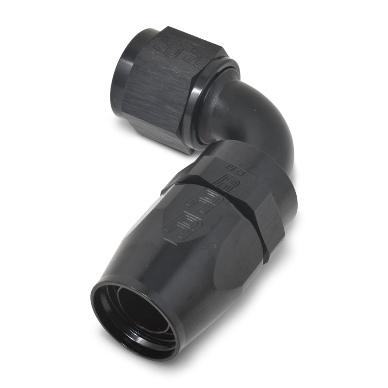 Russell 610175 Performance -8 AN Black 90 Degree Full Flow Hose End