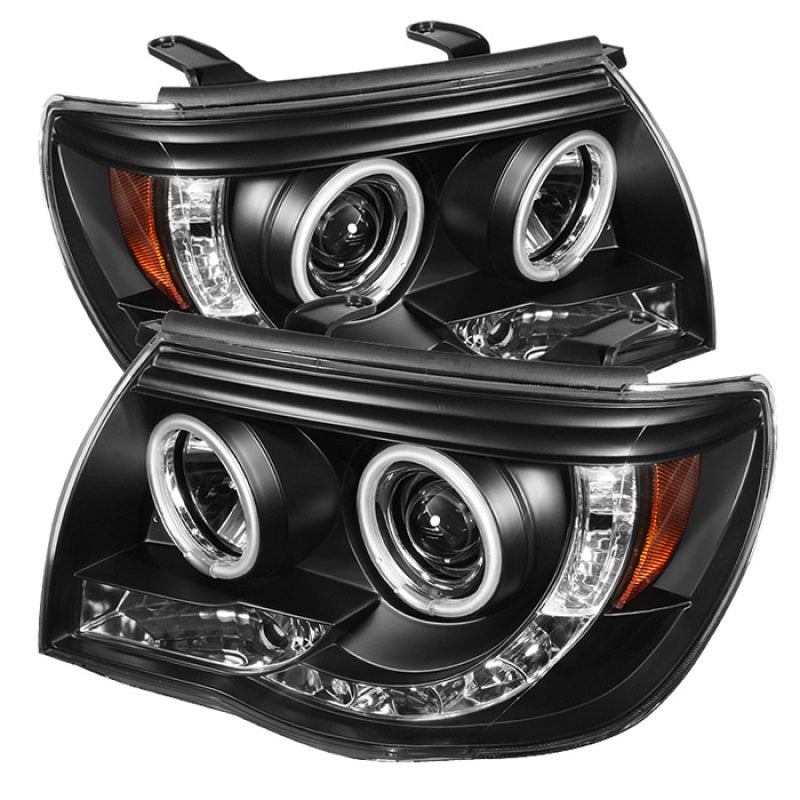 Spyder 5030283 fits Toyota 05-11 Tacoma Projector Headlights CCFL Halo LED Blk