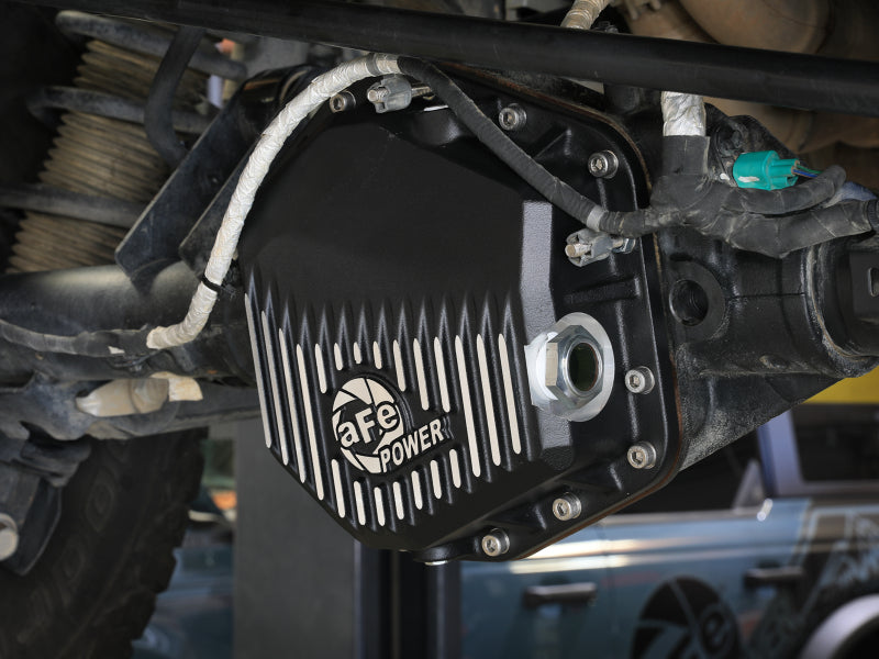 aFe 46-71460B fits Ford Bronco Raptor 22-25 V6-3.0L POWER Pro Series Rear Differential Cover Black w/ Machined Fins