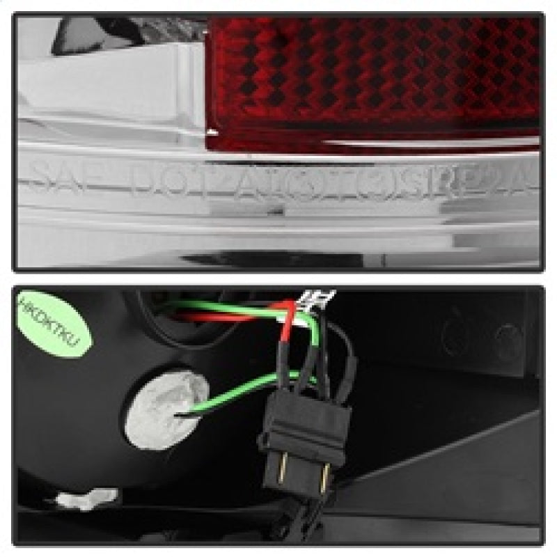Spyder 5029591 fits Toyota 07-13 Tundra LED Tail lights Chrome ALT-YD-TTU07-LED