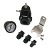 DeatschWerks 6-1000-FRB-86 DWR1000 AFPR + Pressure Gauge + 8AN & 6AN Fittings -