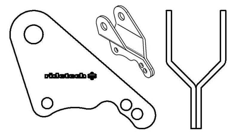Ridetech 90001891 8in and 9in fits Ford Panhard Bar Bracket