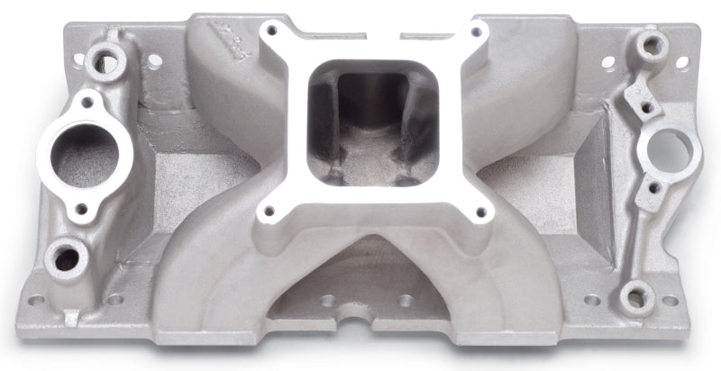 Edelbrock 2814 Super Victor fits SBC Manifold for GM Cast Iron Vortec Heads (Race Manifold)