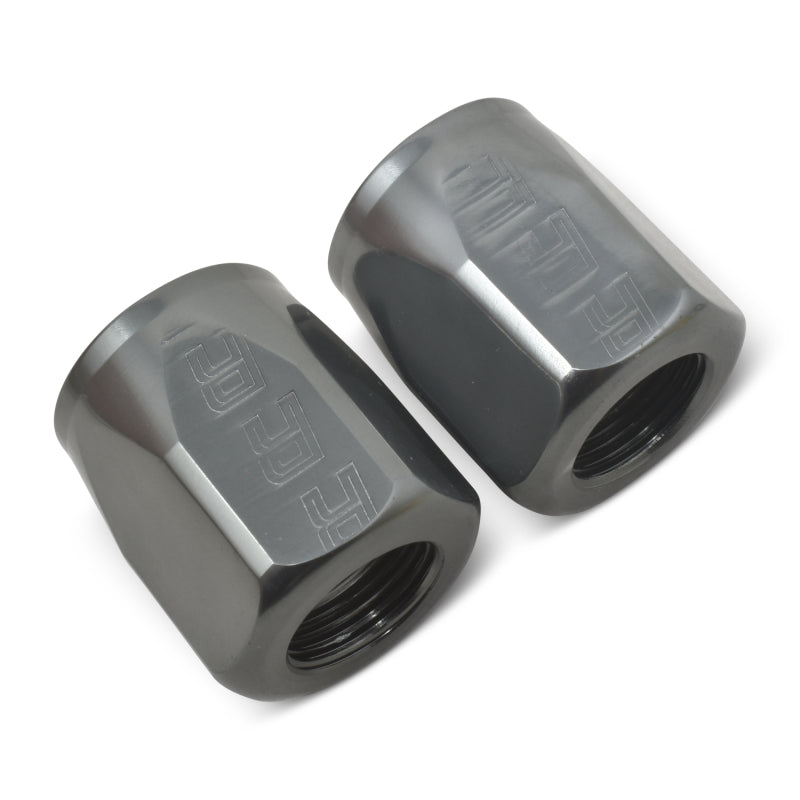 Russell 615531 Hose End Socket -8 AN Polished & Gray Anodized (2 Pack)