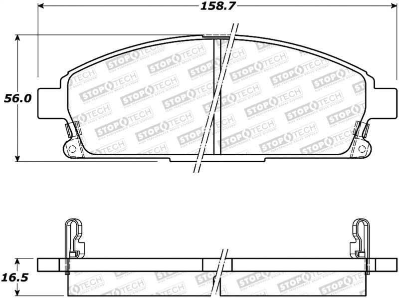 Stoptech 308.0691 Street Brake Pads