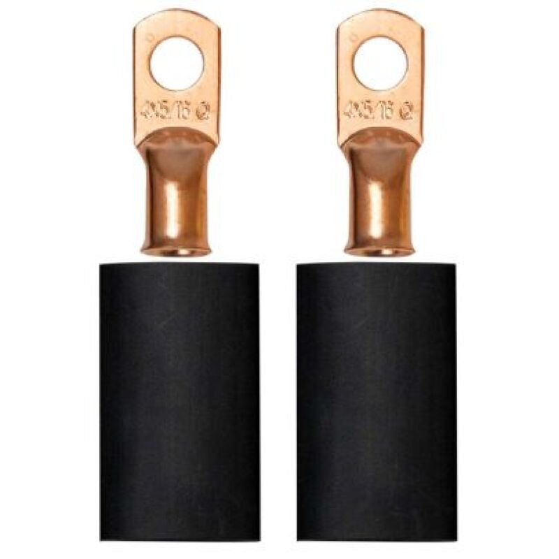 Moroso 74166 5/16in Dia Stud 4 GA Wire Crimp/Solder Battery Cable Terminal Kit (