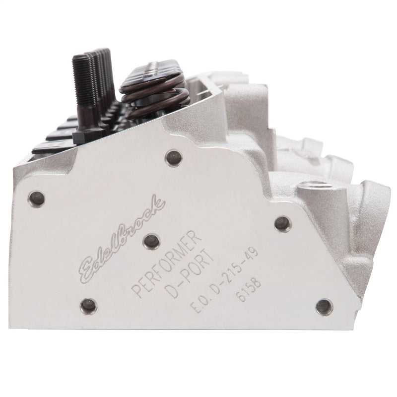 Edelbrock 61595 Cylinder Head fits Pontiac Performer D-Port 72cc Chambers for Hydraulic Roller Cam Complete
