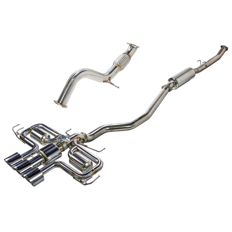 Remark RK-C3076H-09 2023+ fits Honda Civic Type-R (FL5) Triple Tip Catback Exhaust w/ Triple Tip & Front Pipe