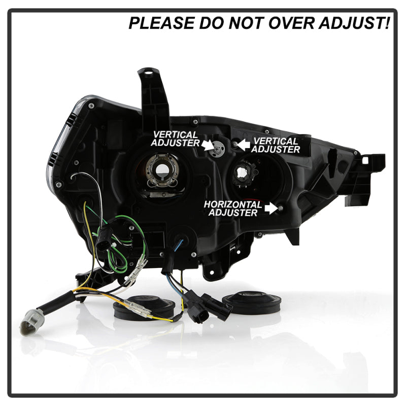 Spyder 5088154 14-20 fits Toyota 4Runner Projector Headlights w/Seq. LED Turn S