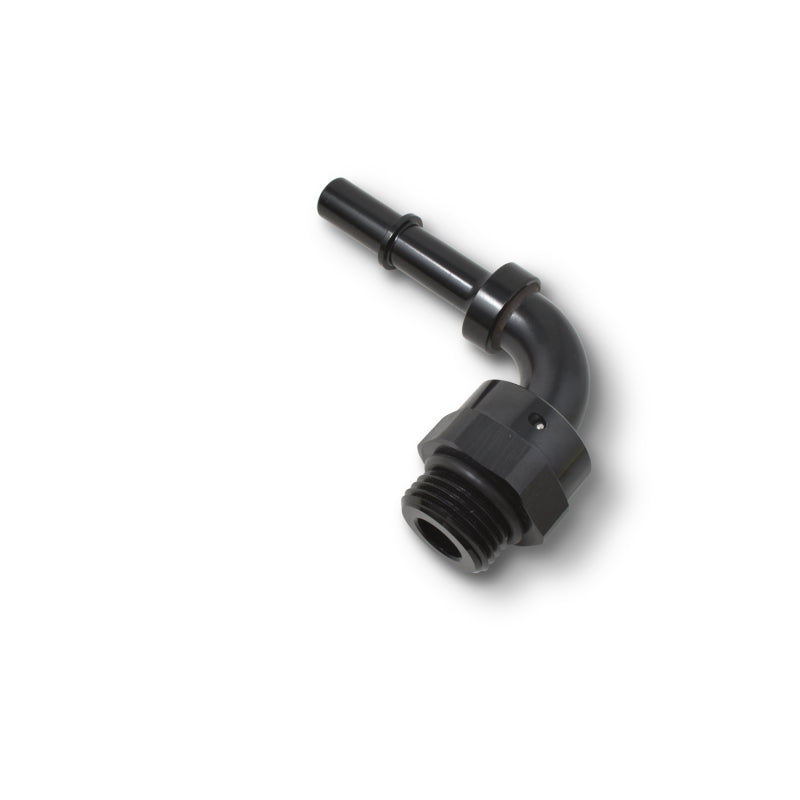 Russell 644053 Performance Adapter Fitting 3/8in SAE Quick Disconnect 90 DEG - Blk