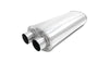 Vibrant 10538 Streetpower Oval Muffler 2.50in Dual Inlet/Outlet 18in Body Length