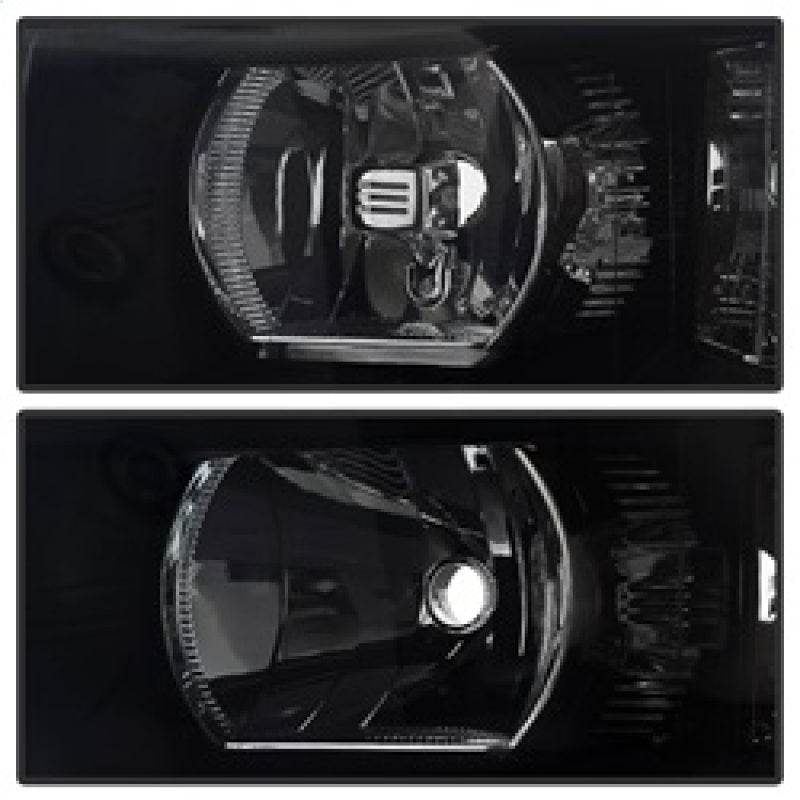 9030260 Xtune fits Chevy 07-13 Silverado Crystal Headlights Black Smoked HD-JH