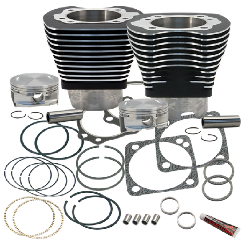 S&S 910-0224 Cycle 84-99 BT 4 1/8in Bore Cylinder & Pistons Kit For S&S V124 Eng