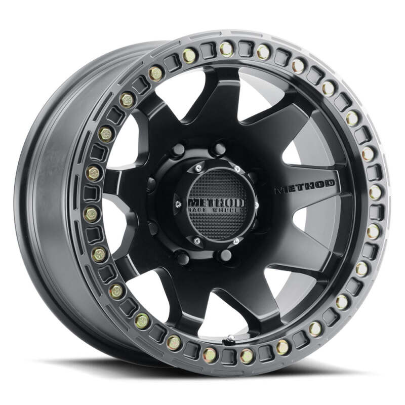 Method Wheels MR10879087544B Method MR108 17x9 -44mm Offset 8x170 130.81mm CB Matte Black w/BH-H24 Wheel