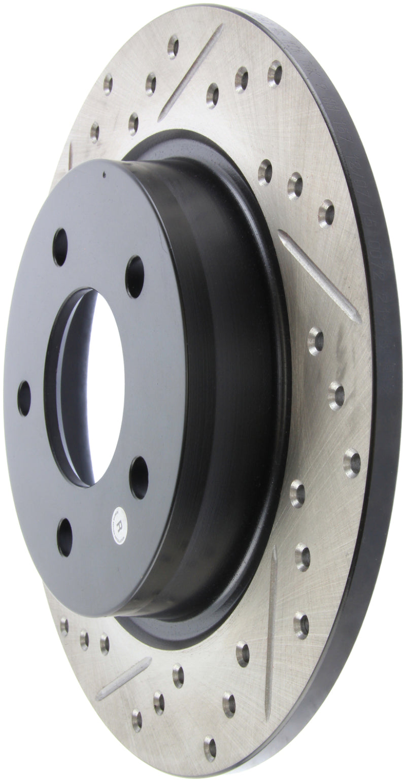 Stoptech 127.45067R 04-10 Mazda3 Slotted & Drilled Right Rear Rotor
