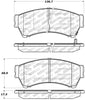 Stoptech 305.1164 Street Select Brake Pads - Rear