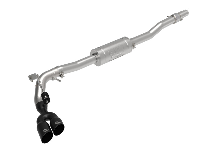 AFE 49-33111-B Series 3in 304 SS Cat-Back Exhaust Side Exit w/ Black Tips 19 fi