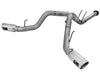 AFE 49-43122-P Bore-HD 4in 409 Stainless Steel DPF-Back Exhaust w/Polished Tips