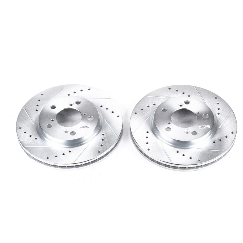 PowerStop fits Honda 05-10 Odyssey Front Evolution Drilled & Slotted Rotors -