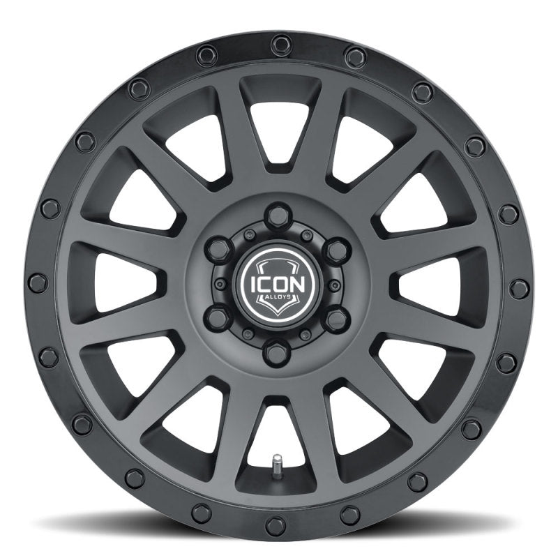 ICON 2017859057DB Compression 17x8.5 6x5.5 25mm Offset 5.75in BS 95.1mm Bore Double Black Wheel