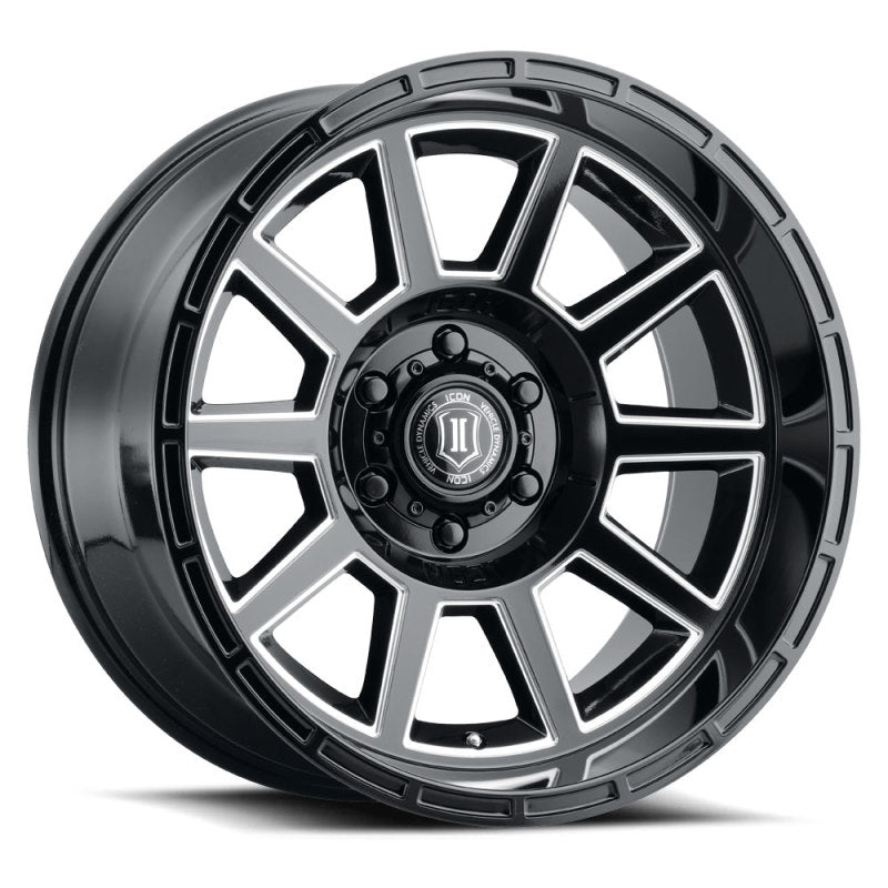 ICON 6220108345GBMW Recoil 20x10 6x5.5 -24mm Offset 4.5in BS Gloss Black Milled Spokes Wheel